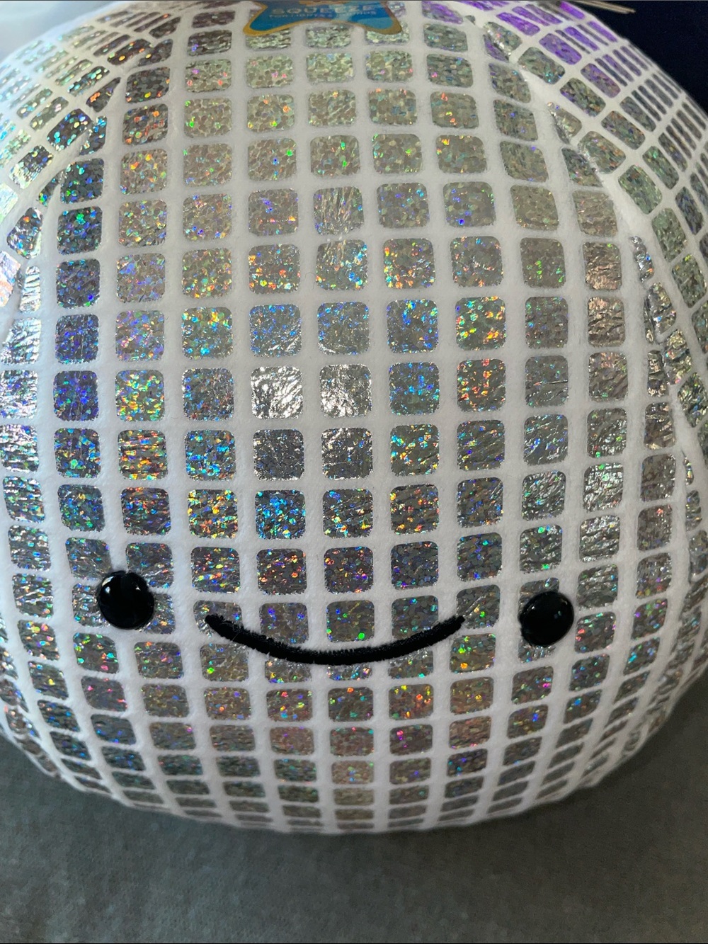 FOA Schwarz Silver Holographic disco ball